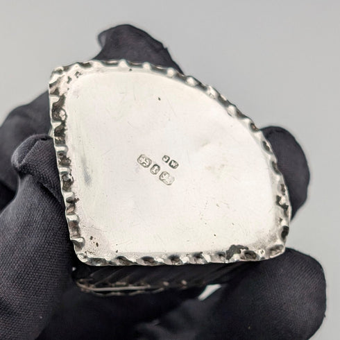 1893 年英國古董純銀扇形盒 14 克 Joseph Whitten